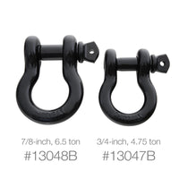 D-Ring 3/4 Inch 4.75 Ton Rating Black Smittybilt