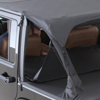 Extended Soft Top 10-18 Wrangler JK 4 DR Black Diamond Smittybilt