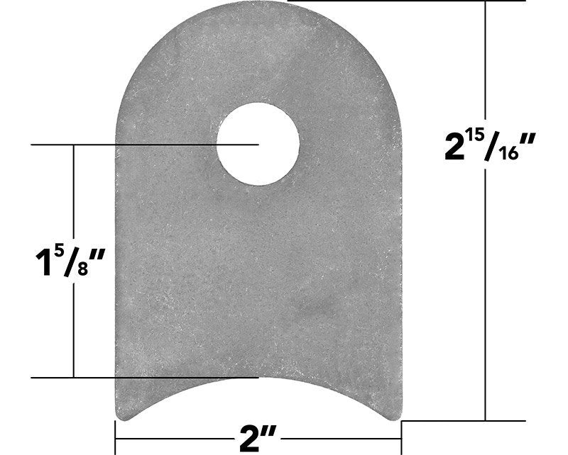 Weld On Flat Tab 3 Inch Cope Trail Gear