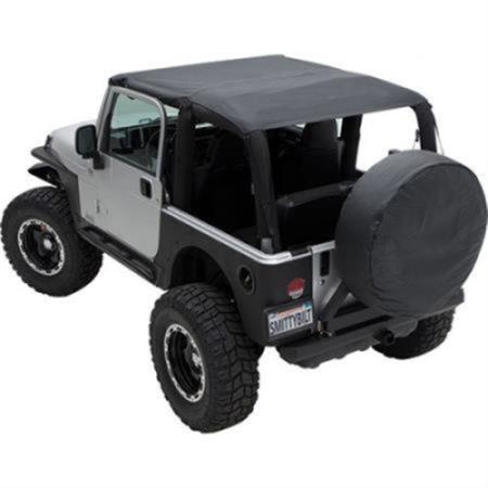 Extended Soft Top 92-95 Wrangler YJ Denim Black Smittybilt